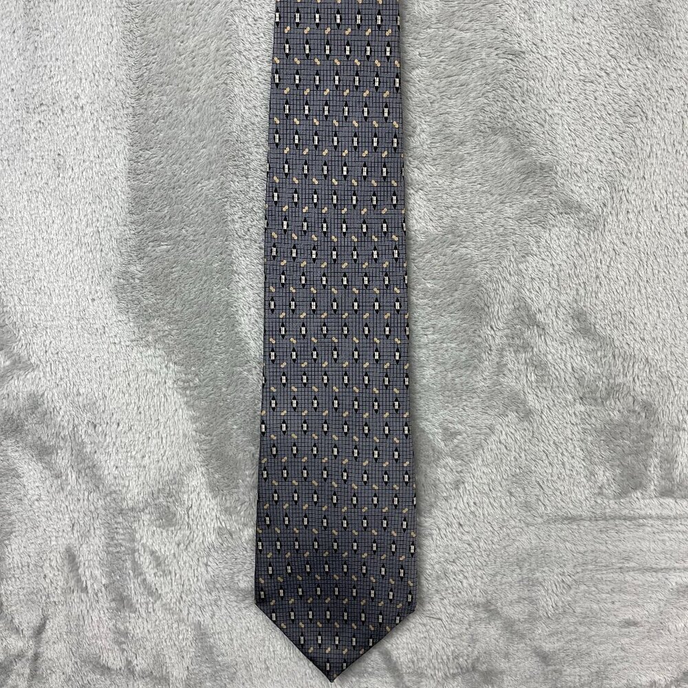Geoffrey Beene Men's Classic 100% Silk Neck Tie Made in the USA - Picture 1 of 6